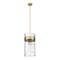 Z-Lite Fontaine 4 Light Pendant, Rubbed Brass & Clear 3035P12-RB - alternate 5
